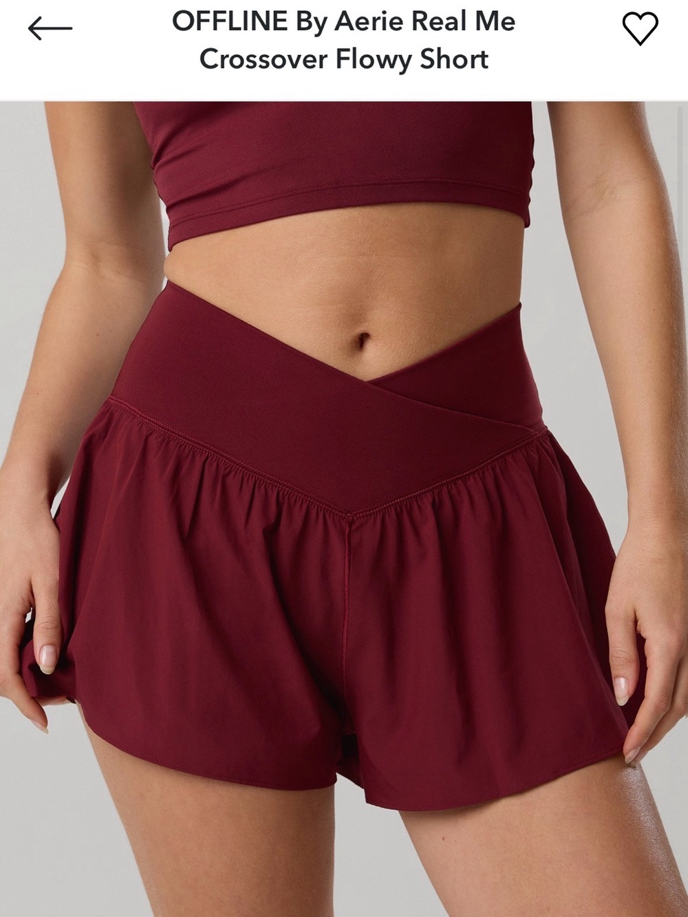 aerie crossover shorts ⭐️